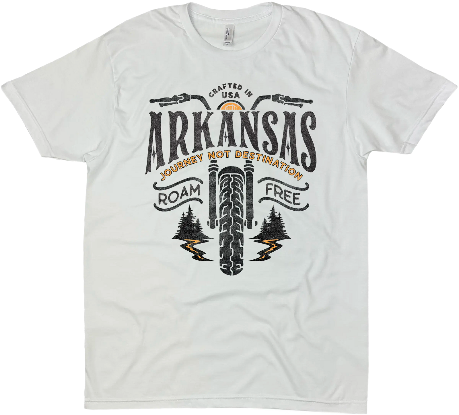 ARKANSAS MOTORCYCLE ROAM FREE SOLID TEE
