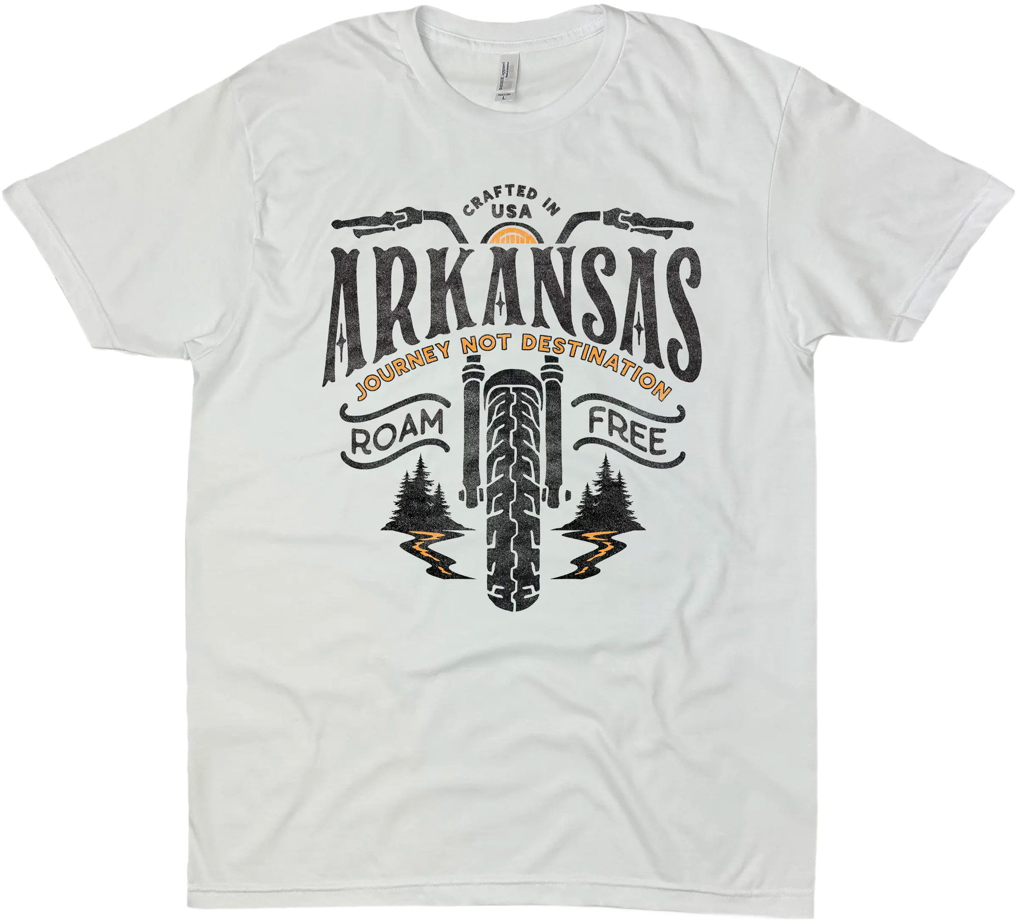 ARKANSAS MOTORCYCLE ROAM FREE SOLID TEE