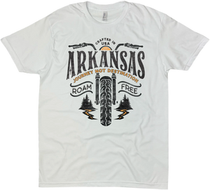 ARKANSAS MOTORCYCLE ROAM FREE SOLID TEE