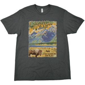 GRAND TETON BISON SOLID TEE