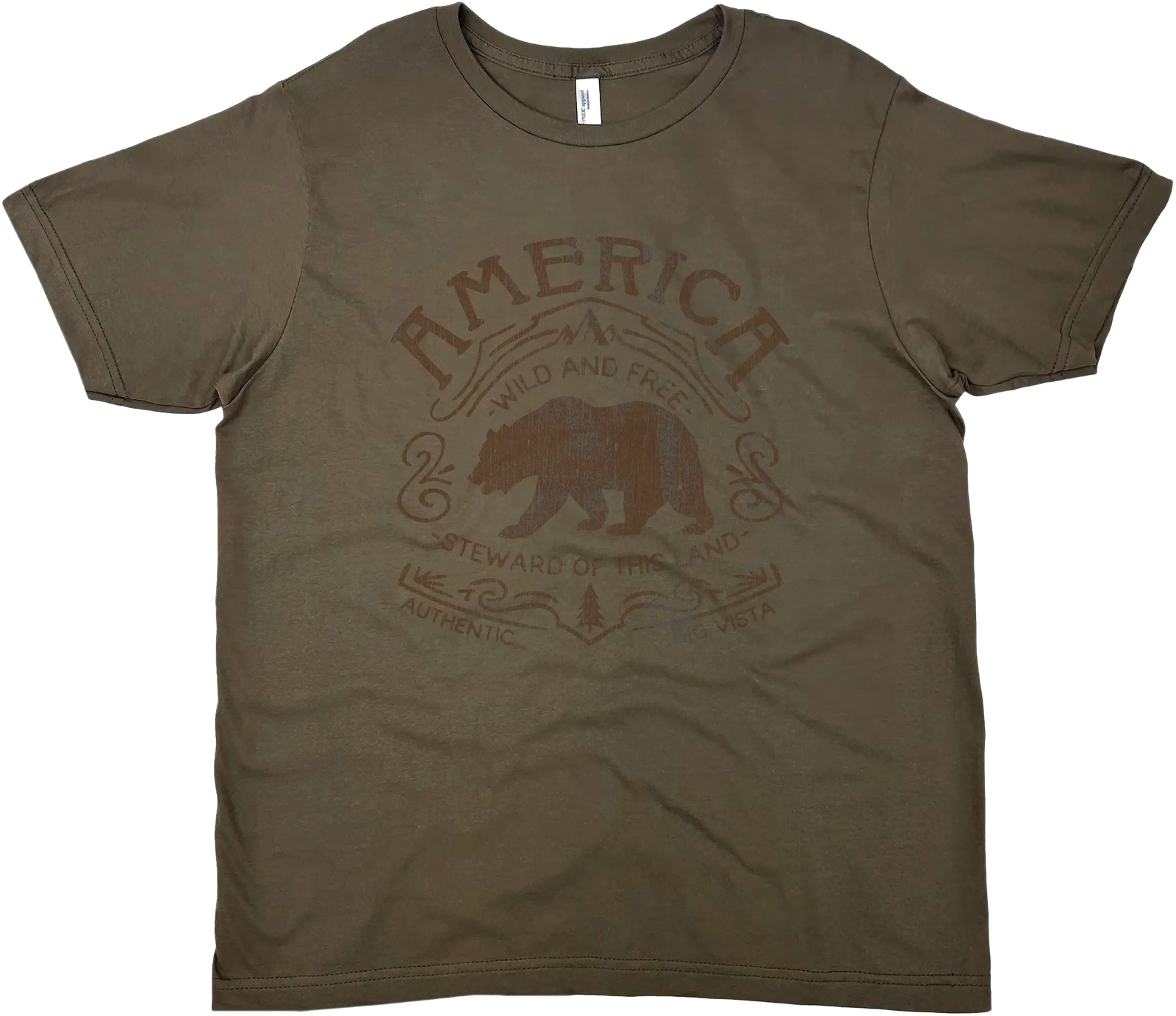 STEWARD OF AMERICA SOLID TEE