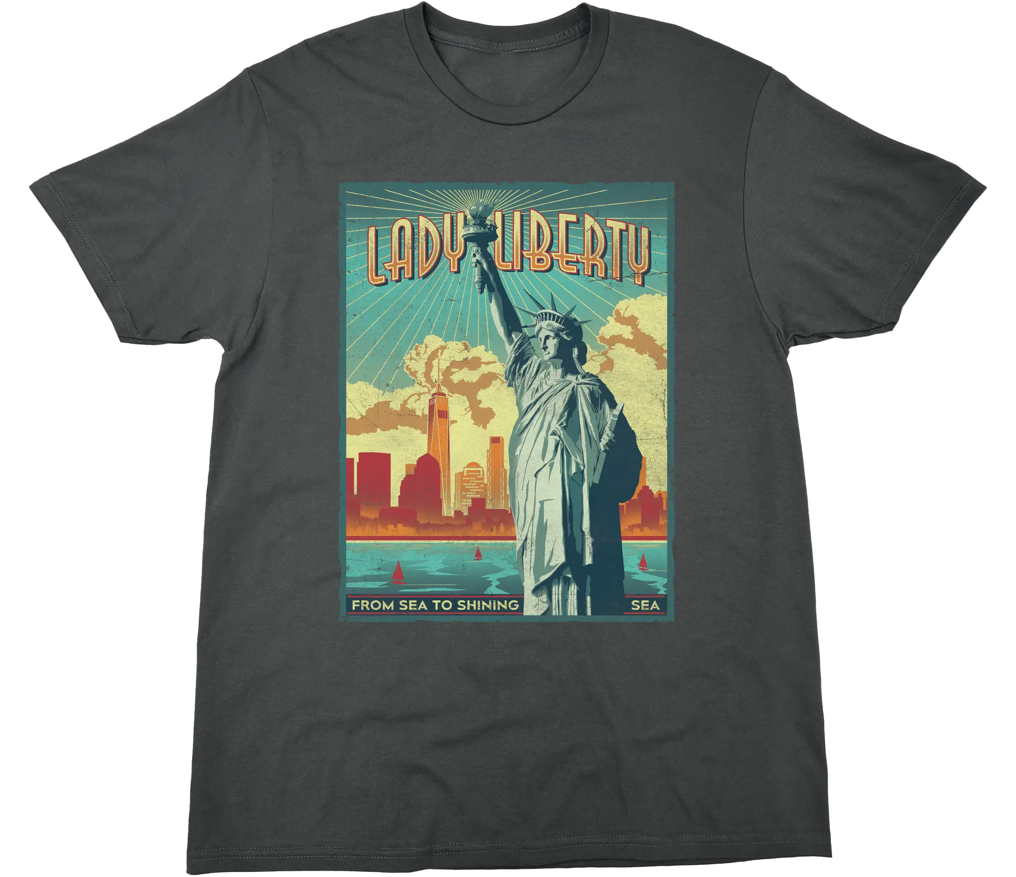 LADY LIBERTY SOLID TEE
