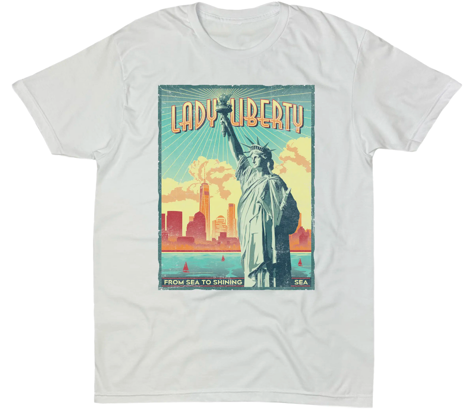 LADY LIBERTY SOLID TEE