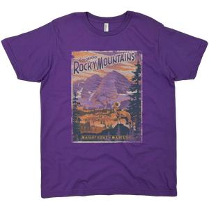 ROCKY MOUNTAINS MAROON BELLS SOLID TEE