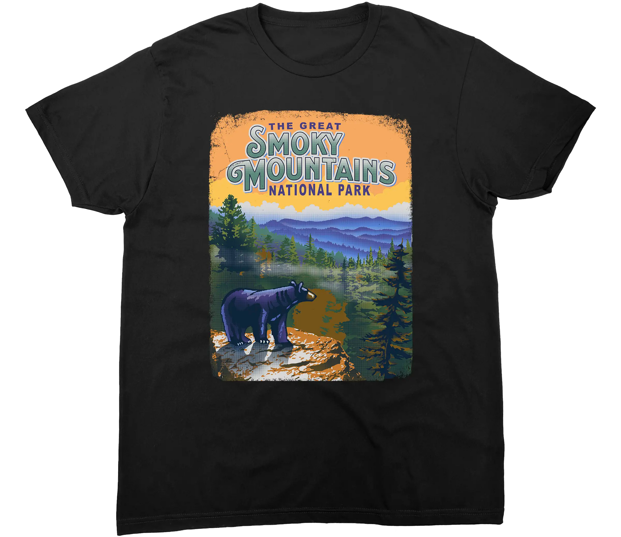 SMOKY MOUNTAINS NATIONAL PARK LARGE SOLID TEE