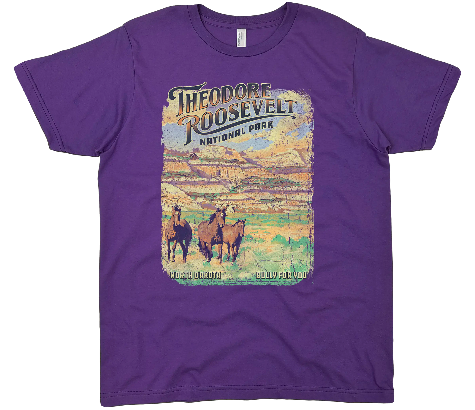 THEODORE ROOSEVELT NATIONAL PARK BULLY FOR YOU SOLID TEE
