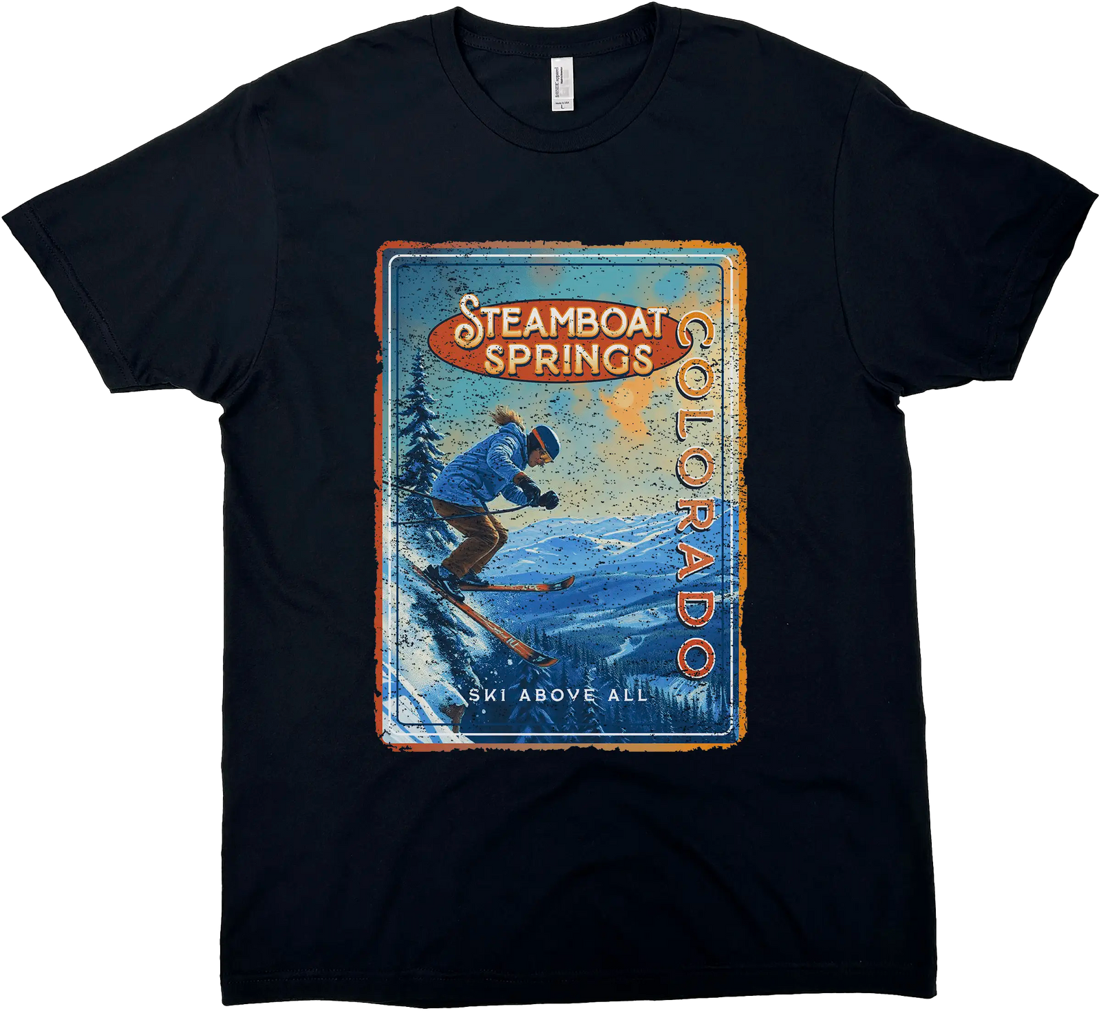 STEAMBOAT SPRINGS COLORADO SOLID TEE