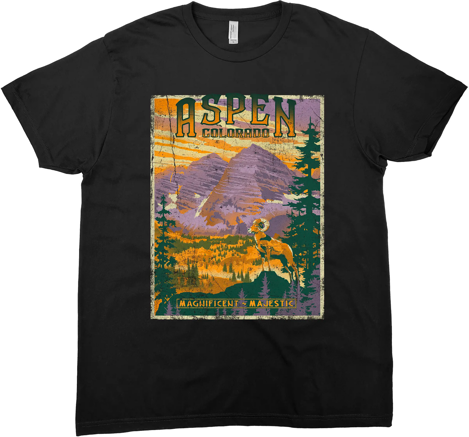 ASPEN COLORADO SOLID TEE