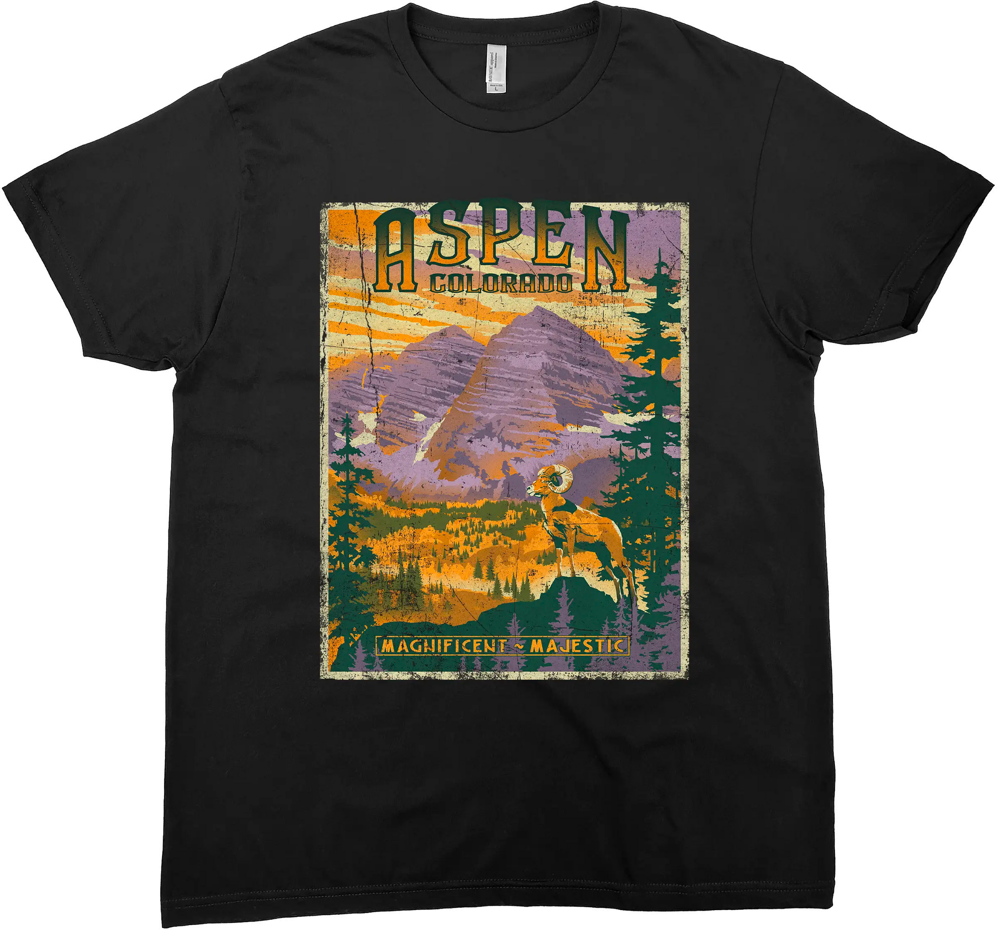 ASPEN COLORADO SOLID TEE