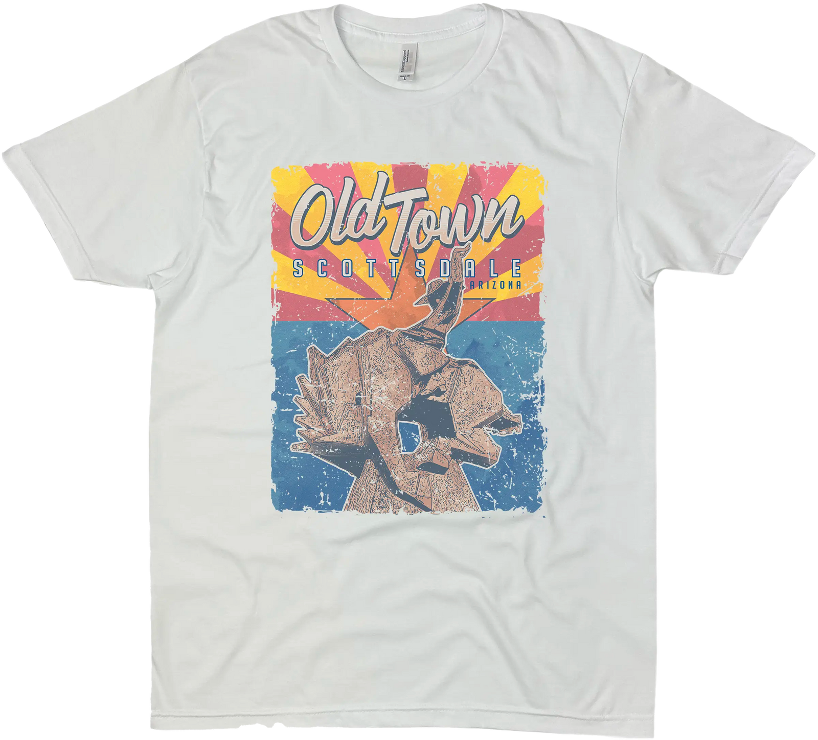 SCOTTSDALE OLD TOWN BRONC SOLID TEE