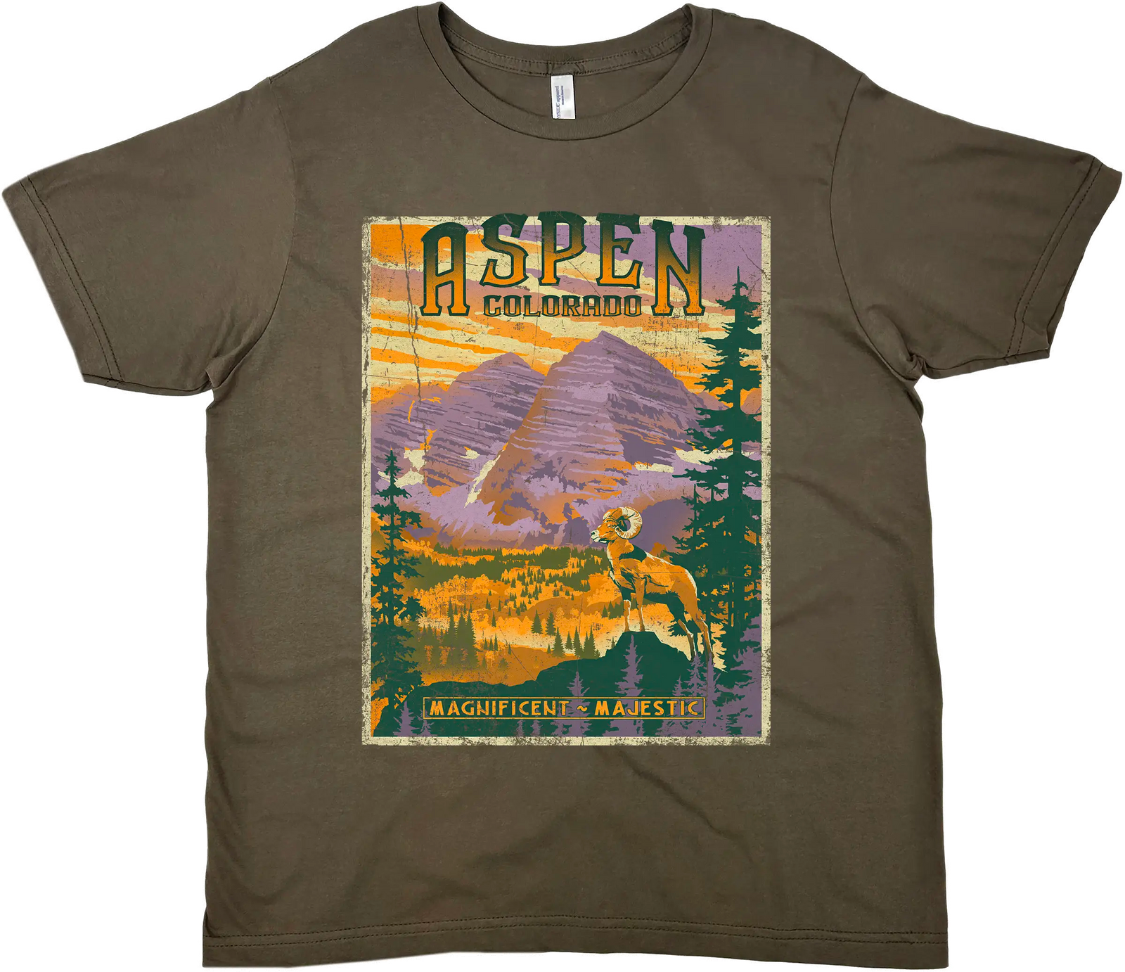 ASPEN COLORADO SOLID TEE