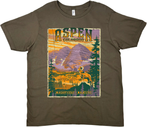 ASPEN COLORADO SOLID TEE