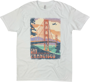 SAN FRANCISCO CALIFORNIA CITY BY THE BAY SOLID TEE