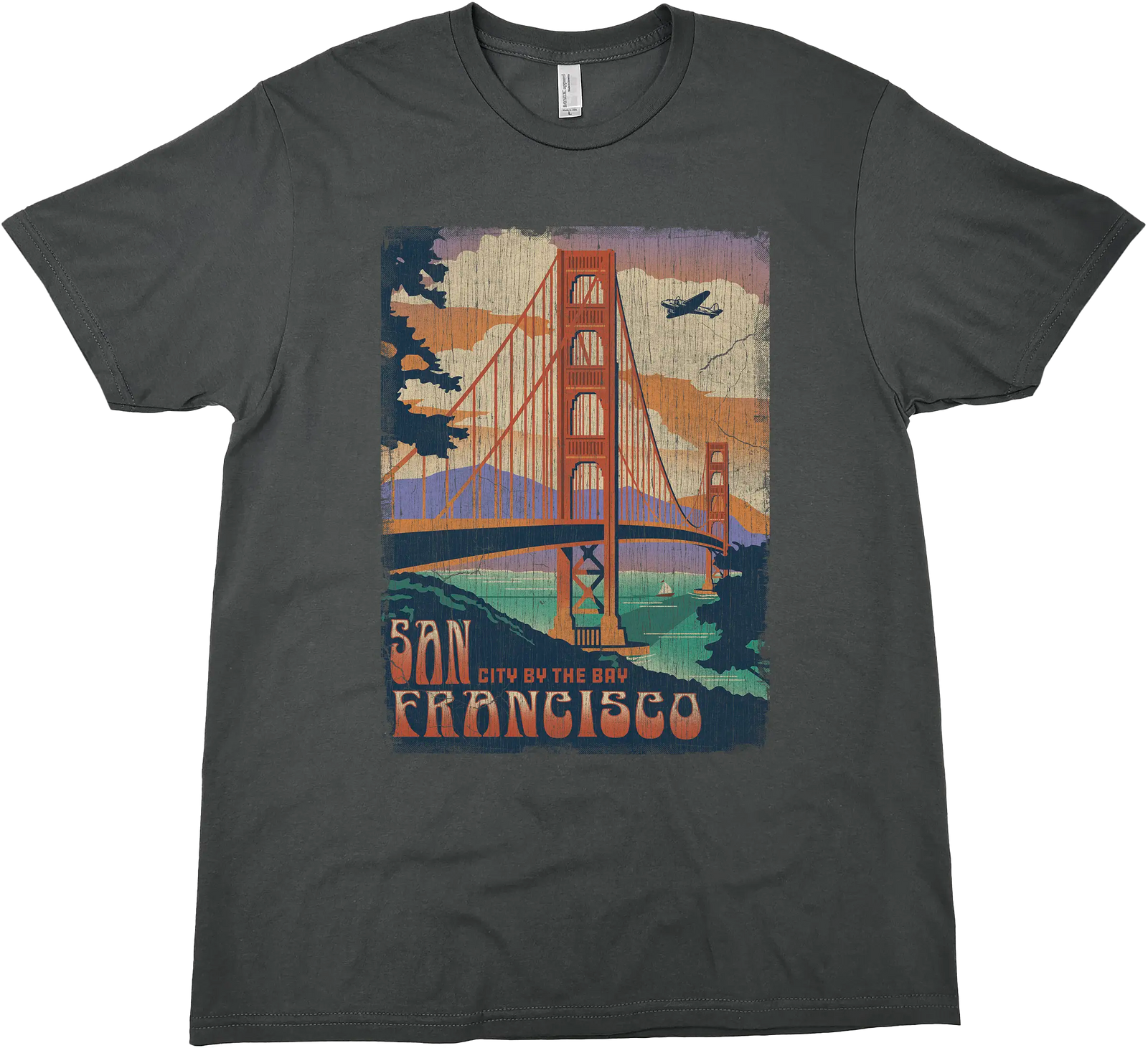 SAN FRANCISCO CALIFORNIA CITY BY THE BAY SOLID TEE