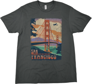 SAN FRANCISCO CALIFORNIA CITY BY THE BAY SOLID TEE