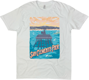 SAN CLEMENTE PIER SOLID TEE