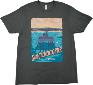 SAN CLEMENTE PIER SOLID TEE