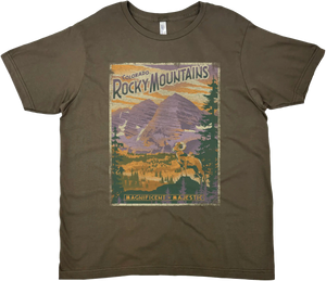 ROCKY MOUNTAINS COLORADO MAJESTIC SOLID TEE