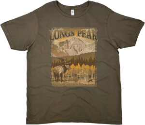ROCKY MOUNTAIN NATIONAL PARK LONGS PEAK SOLID TEE