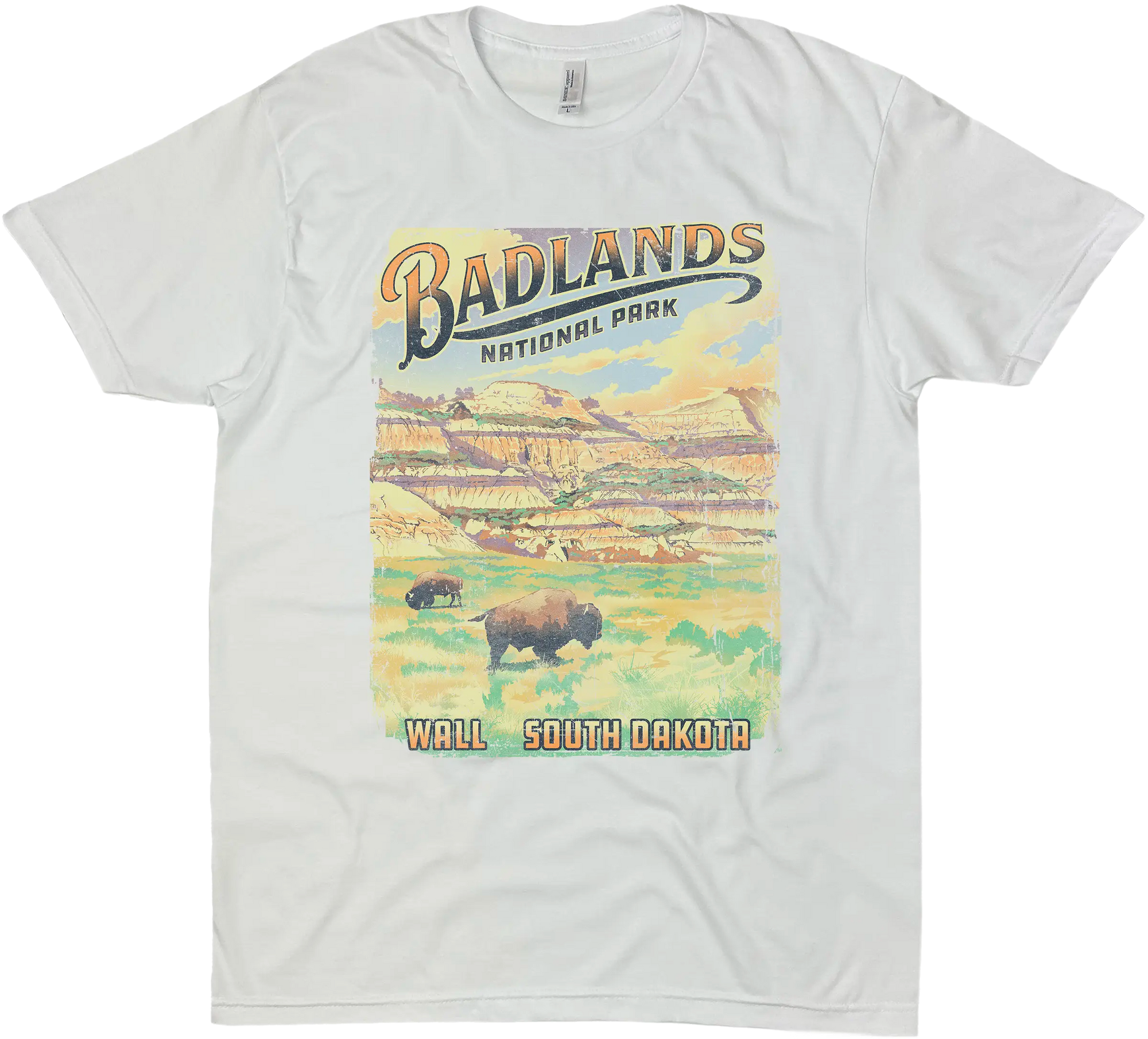 BADLANDS NATIONAL PARK SOUTH DAKOTA SOLID TEE