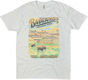BADLANDS NATIONAL PARK SOUTH DAKOTA SOLID TEE