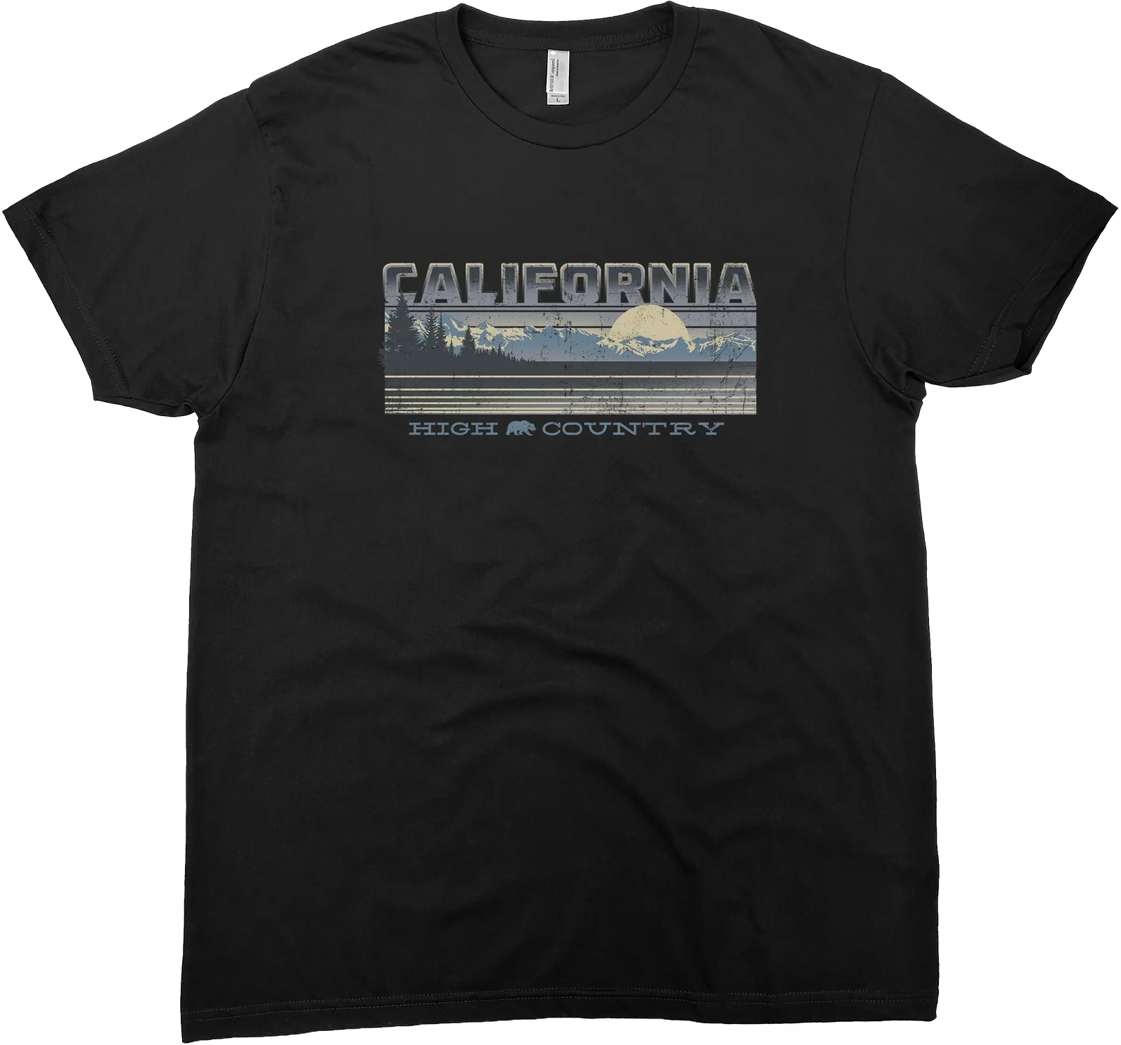 RETRO CALIFORNIA HIGH COUNTRY SOLID TEE