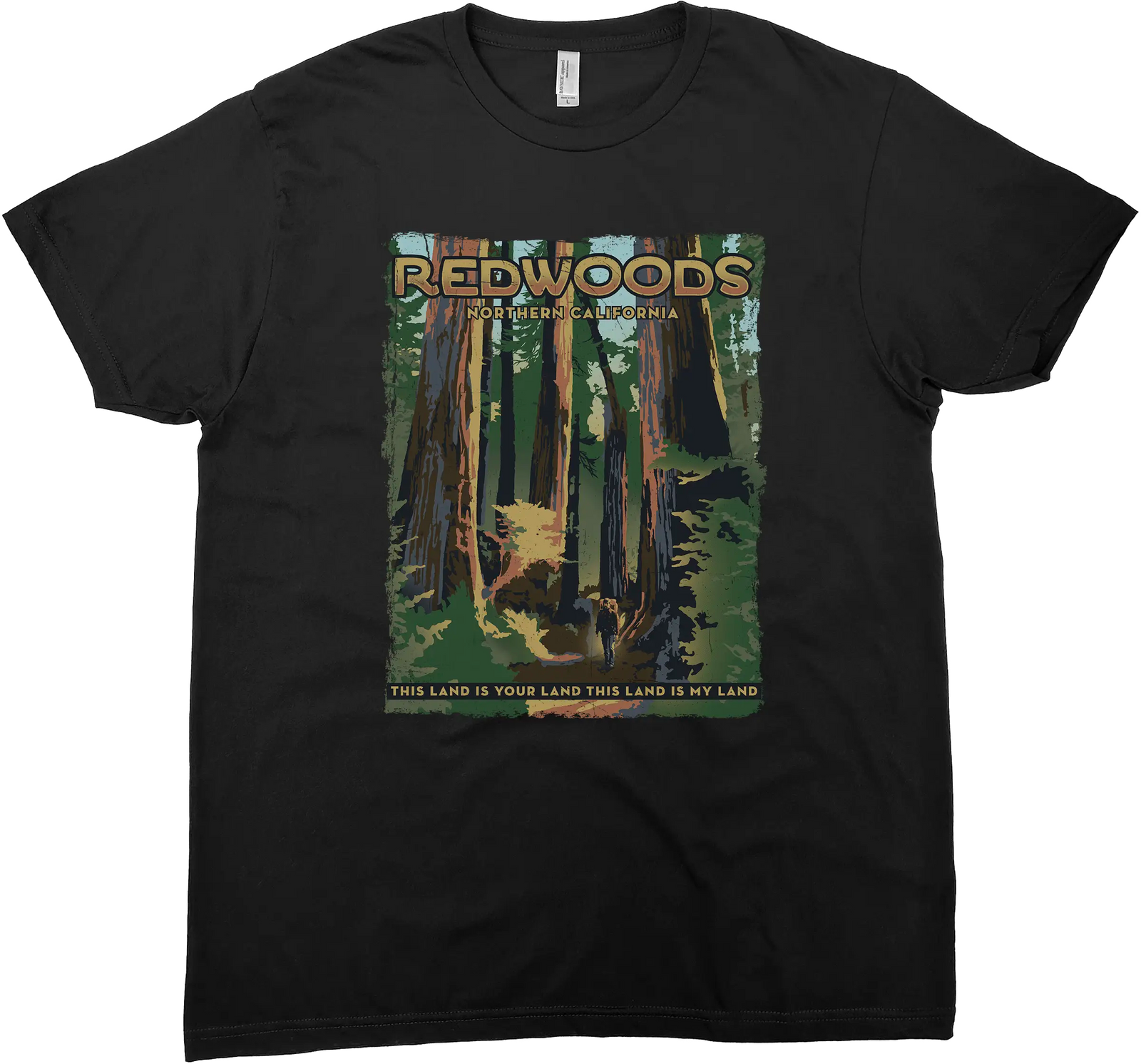 REDWOODS NATIONAL AND STATE PARK CALIFORNIA SOLID TEE