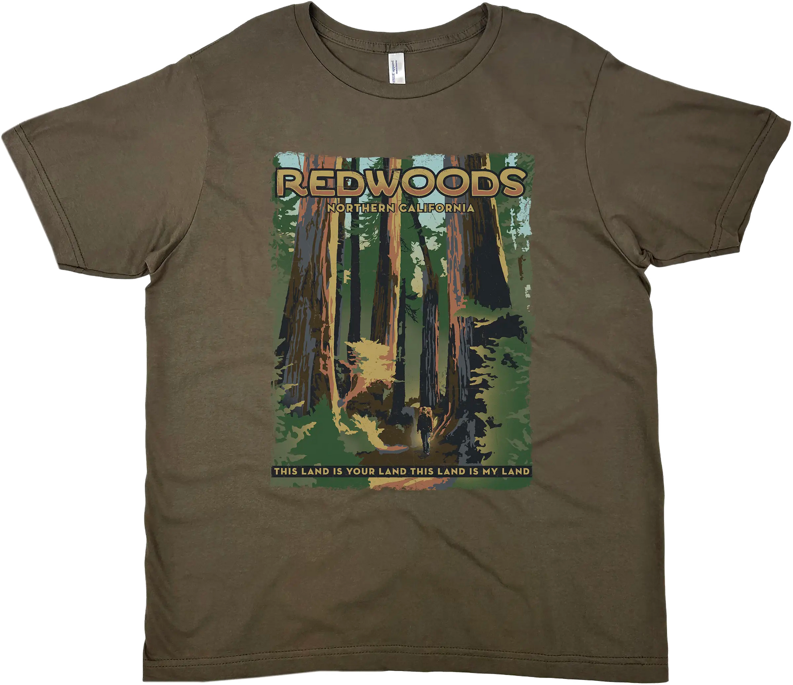 REDWOODS NATIONAL AND STATE PARK CALIFORNIA SOLID TEE
