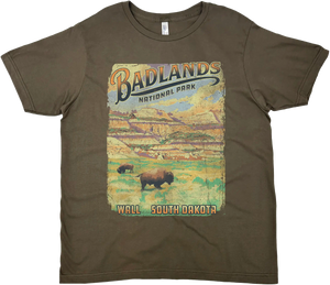 BADLANDS NATIONAL PARK SOUTH DAKOTA SOLID TEE