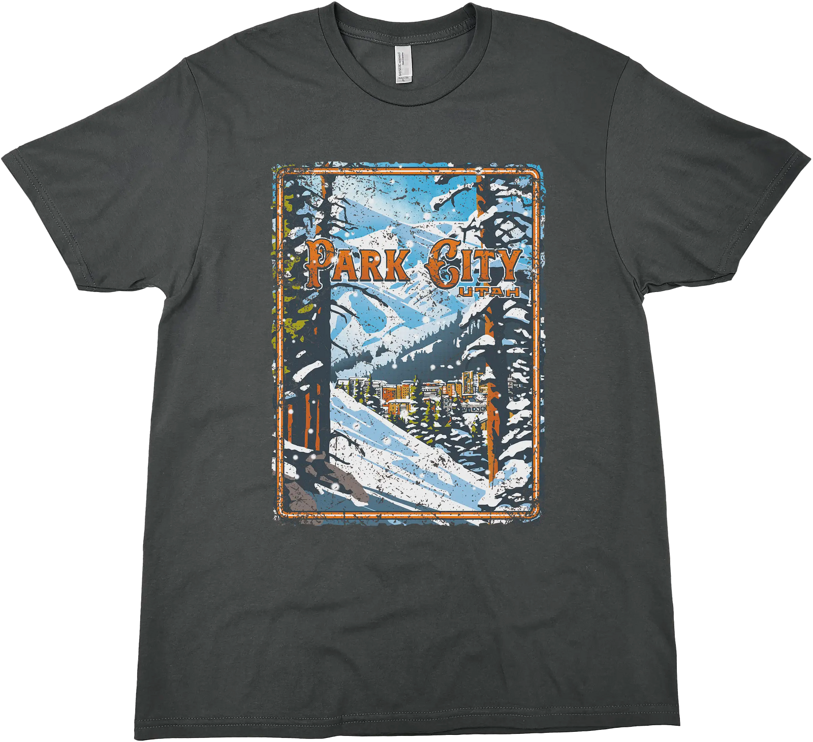 PARK CITY UTAH TOWN SOLID TEE