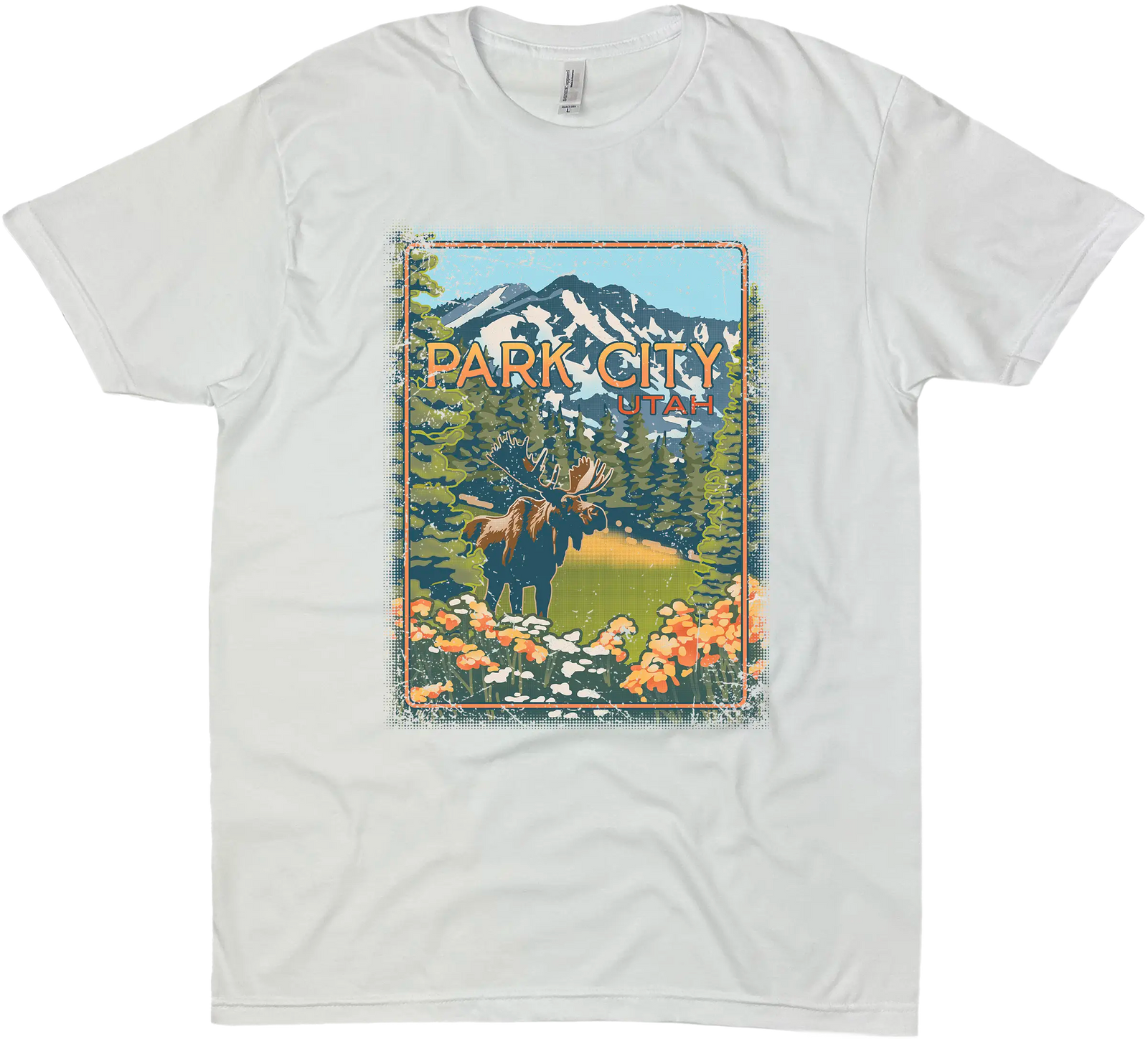 PARK CITY UTAH MOOSE SOLID TEE