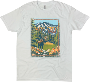 PARK CITY UTAH MOOSE SOLID TEE
