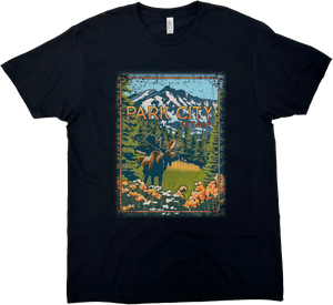 PARK CITY UTAH MOOSE SOLID TEE