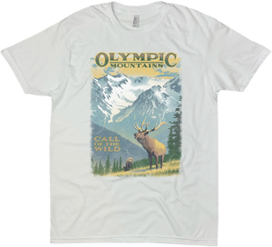 OLYMPIC NATIONAL PARK OLYMPIC MOUNTAINS SOLID TEE