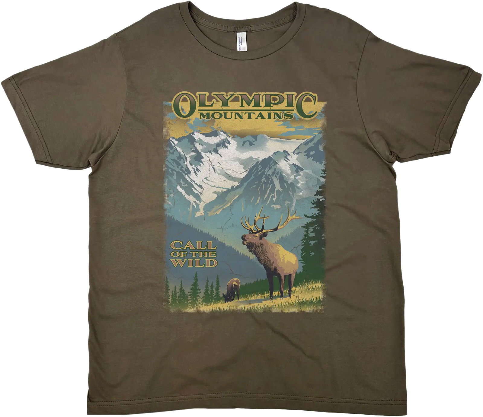 OLYMPIC NATIONAL PARK OLYMPIC MOUNTAINS SOLID TEE