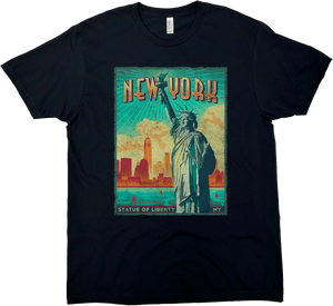 NEW YORK STATUE OF LIBERTY SOLID TEE