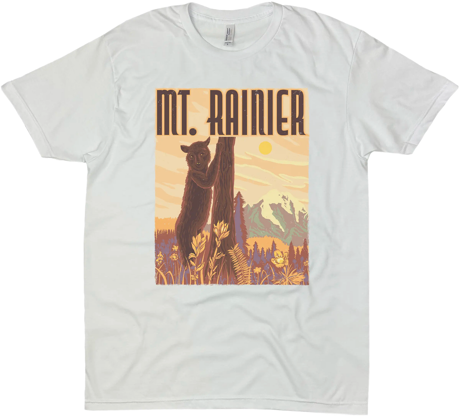 MOUNT RAINIER BEAR SOLID TEE