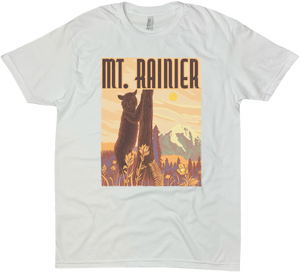 MOUNT RAINIER BEAR SOLID TEE