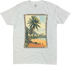 MAUI HAWAII VINTAGE ORANGE SOLID TEE