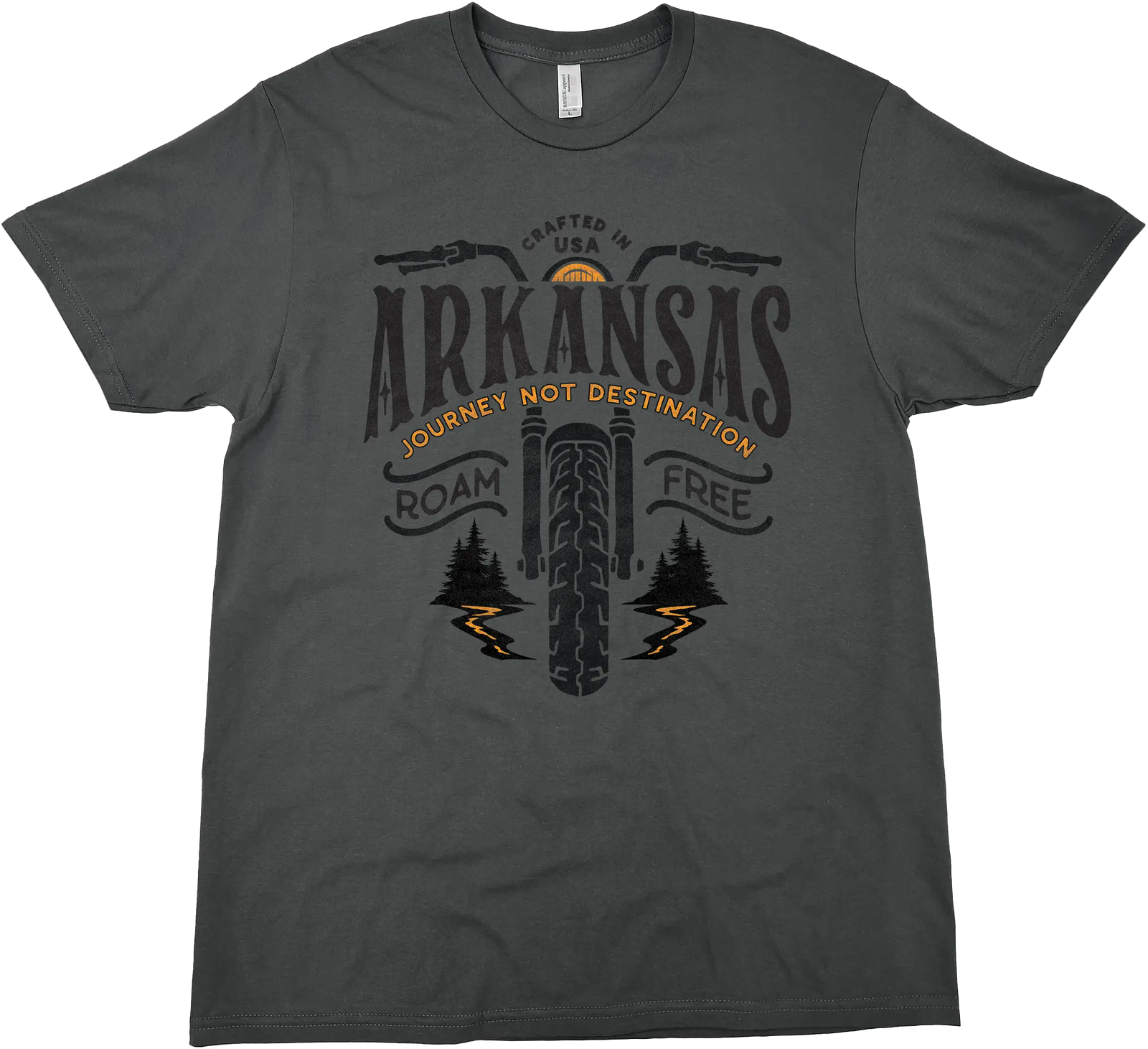 ARKANSAS MOTORCYCLE ROAM FREE SOLID TEE