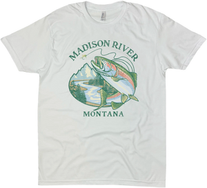 MADISON RIVER MONTANA RAINBOW TROUT SOLID TEE