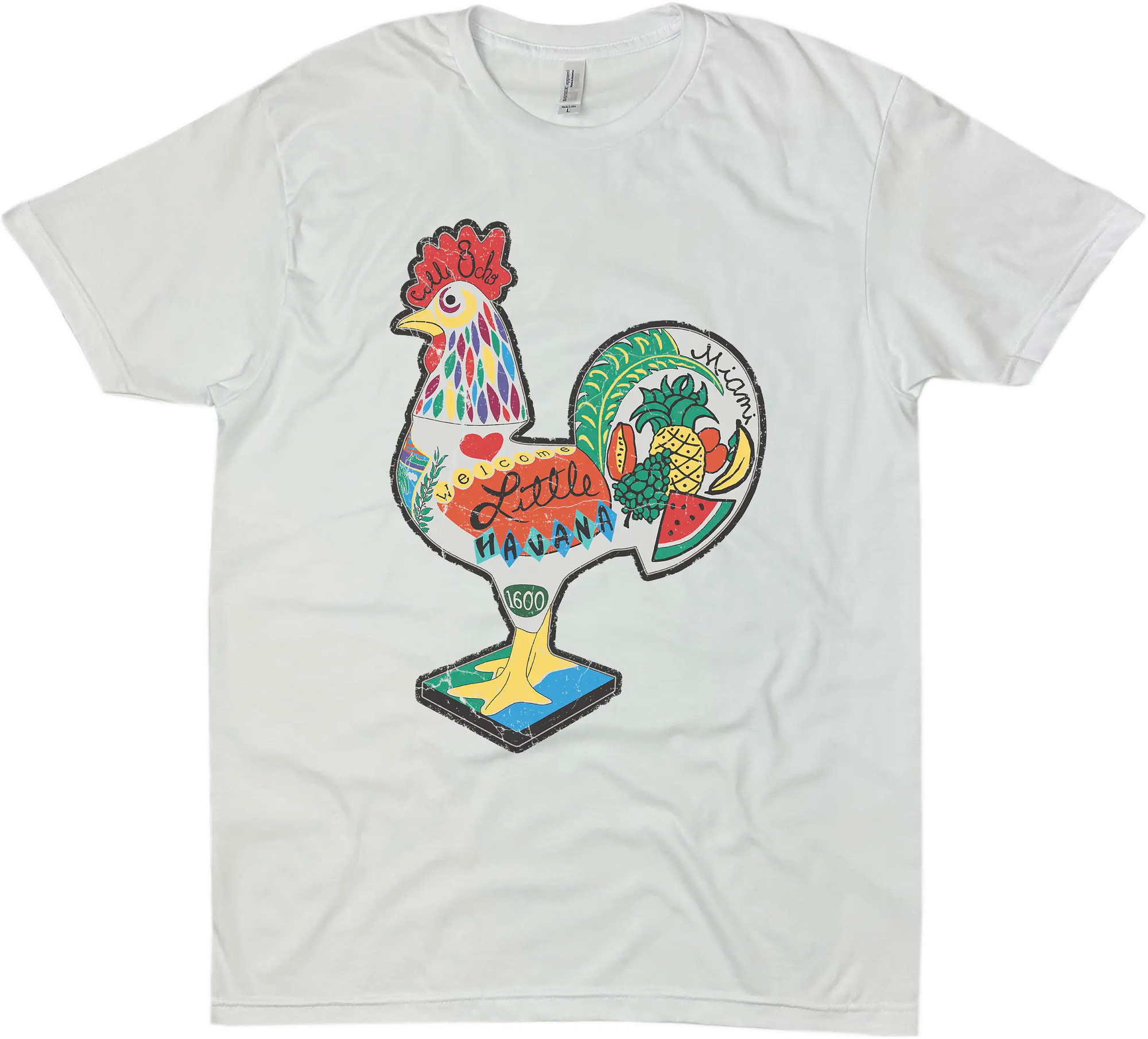 LITTLE HAVANA MIAMI ROOSTER SOLID TEE