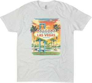 LAS VEGAS NEVADA SIGN SOLID TEE