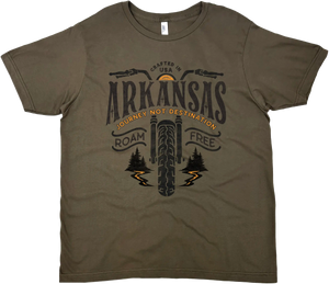 ARKANSAS MOTORCYCLE ROAM FREE SOLID TEE