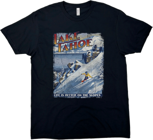 LAKE TAHOE SNOWBOARDING SOLID TEE