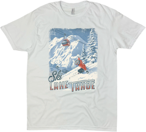 LAKE TAHOE SKI SOLID TEE