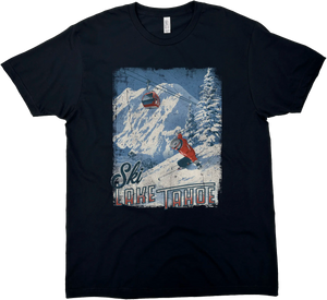 LAKE TAHOE SKI SOLID TEE