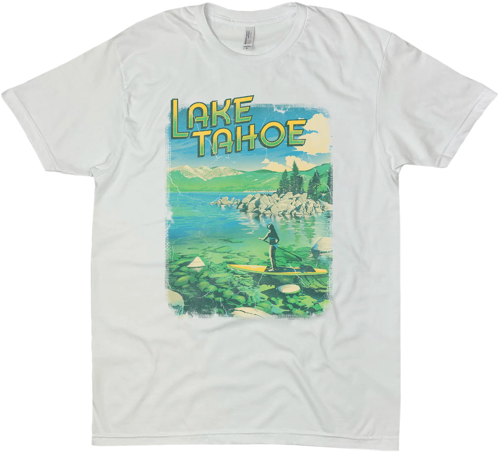 LAKE TAHOE PADDLE BOARD SOLID TEE