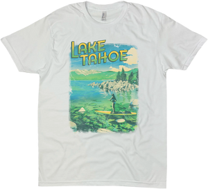 LAKE TAHOE PADDLE BOARD SOLID TEE