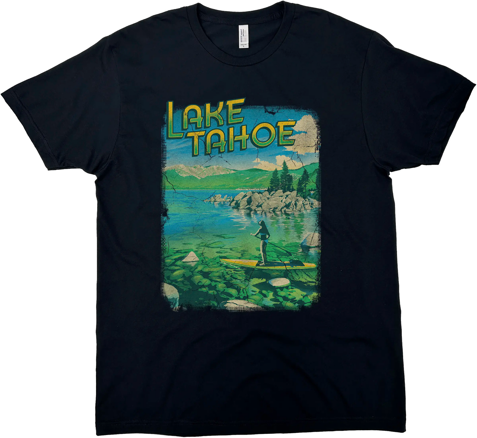LAKE TAHOE PADDLE BOARD SOLID TEE